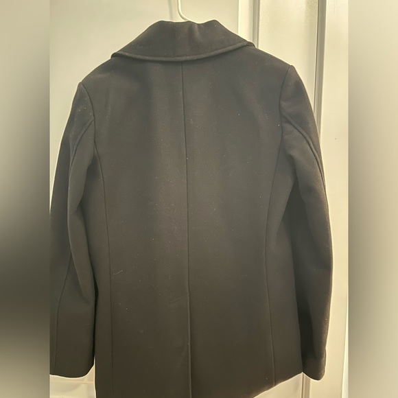 Club Monaco Men’s Peacoat Wool Coat - Picture 2 of 4